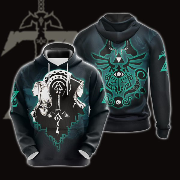 and Skyward Sword Symbols Unisex 3D T-shirt Zip Hoodie Pullover Hoodie